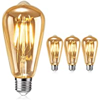 Vintage Edison Bombilla- otutun Bombilla LED Vintage E27 4W (equivalente a 40W) 2700K 380LM Bombillas Retro Decorativa…